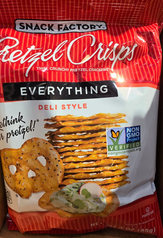 Pretzel Crisps everything deli style
