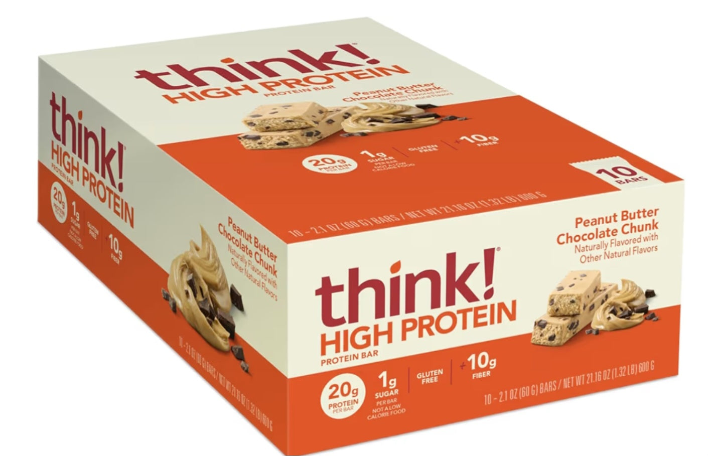 Think peanut butter chocolate chunk