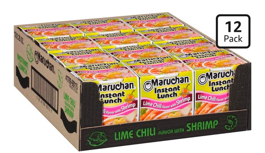 Maruchan Lime Chili with Shrimp , 2.25 Ounce 12ct