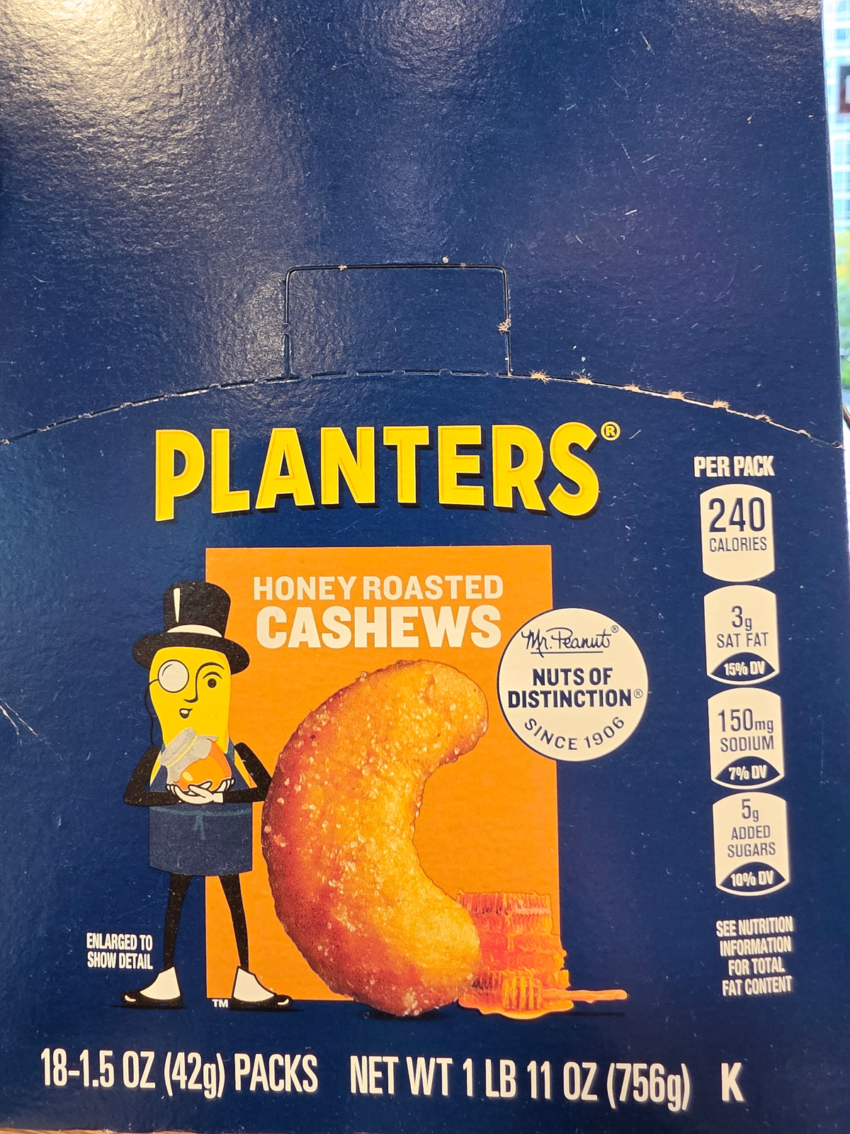 Planters honey roasted cashews