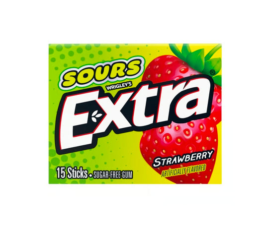 Extra gum sour strawberry