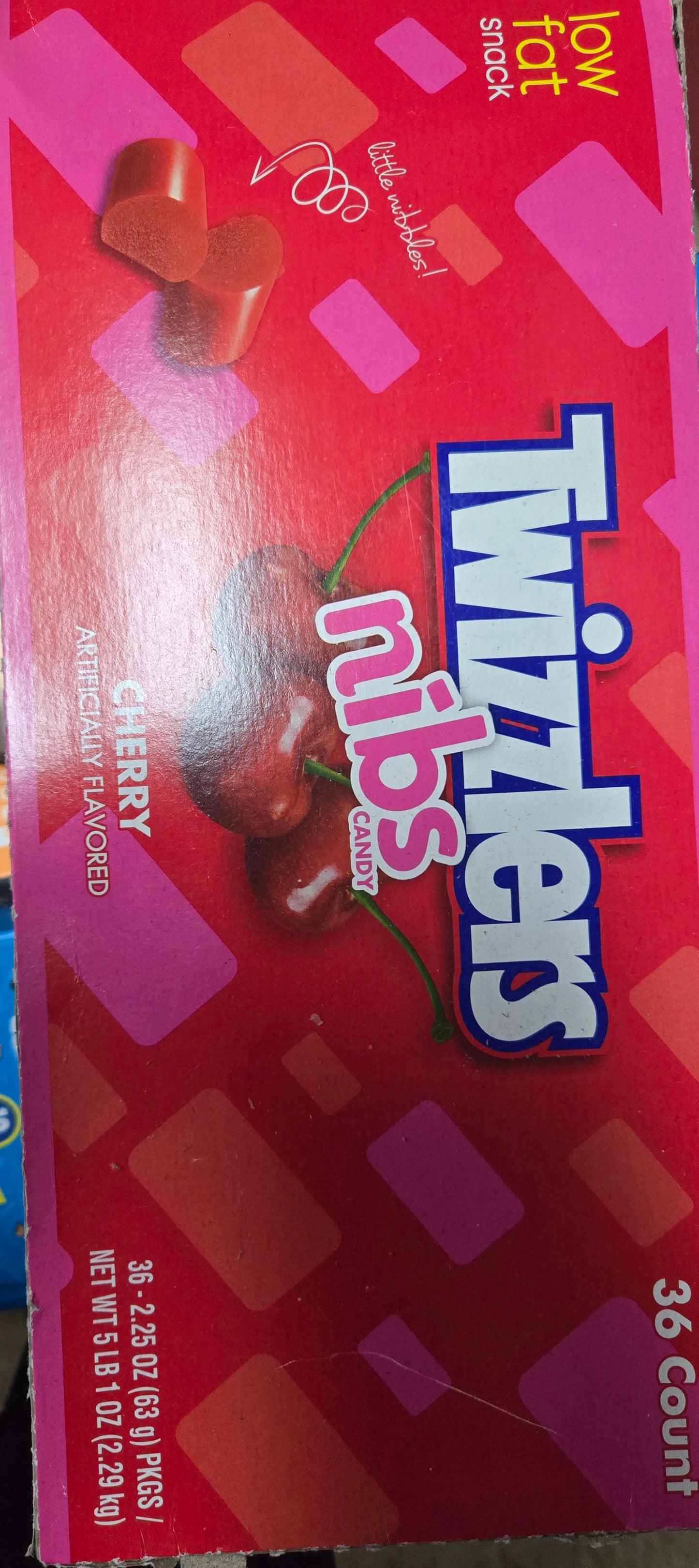 Twizzlers nibs cherry 36ct