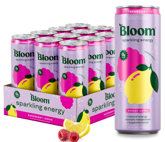 Bloom energy drink raspberry lemon