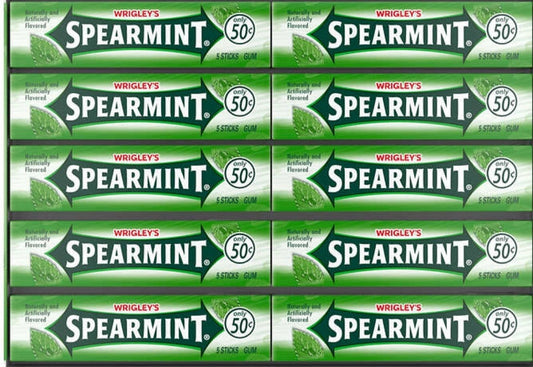 Wrigley spearmint 50c 40ct