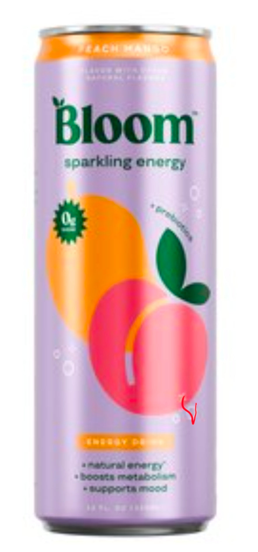 Bloom energy drink peach mango