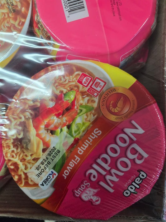 Paldo bowl noodles shrimp