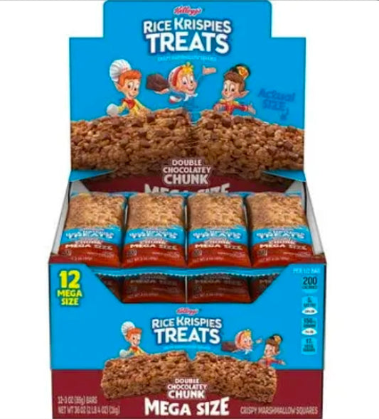 Rice krispies mega size double choc chunk