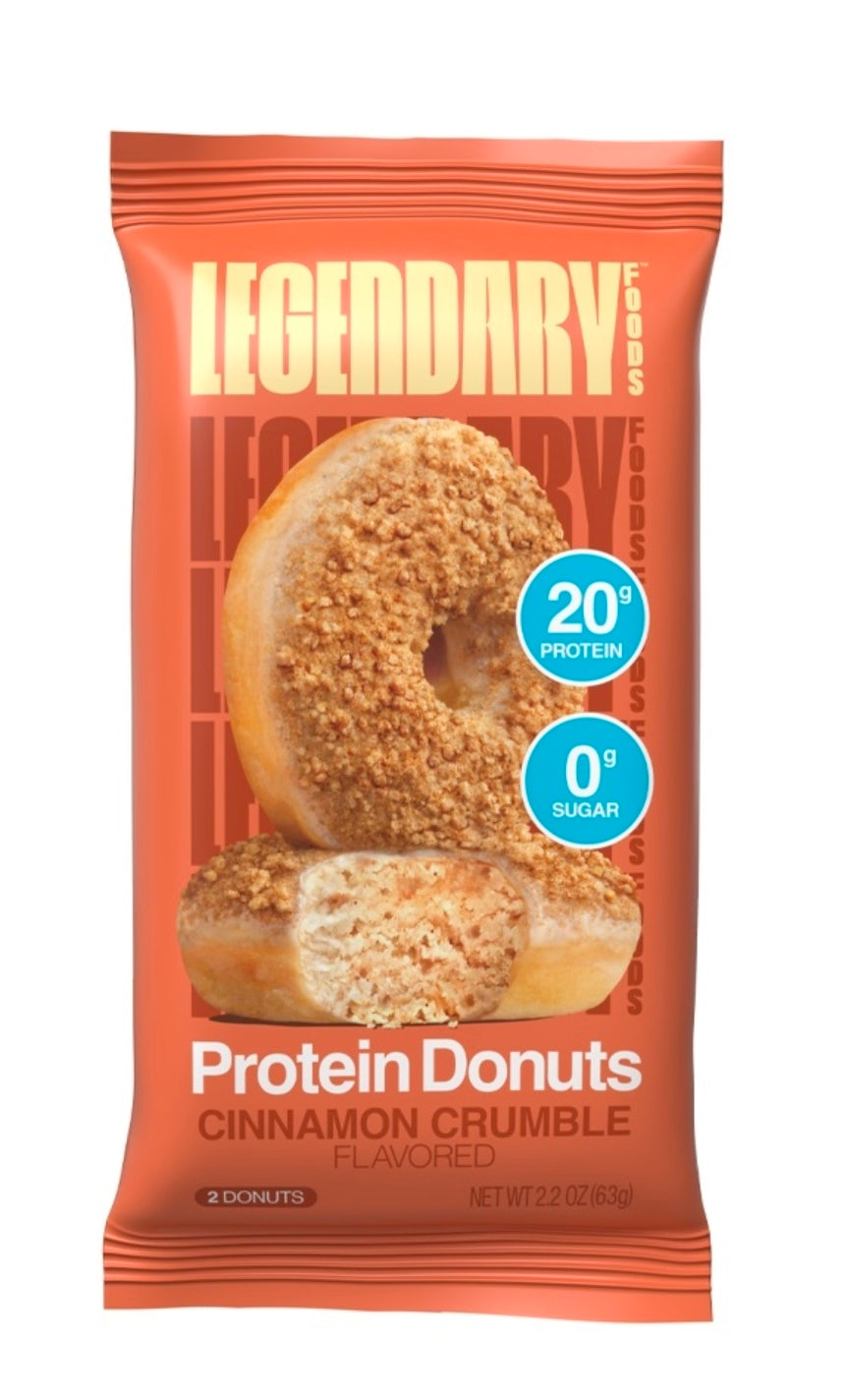 Legendary protein donut cinnamon crumble