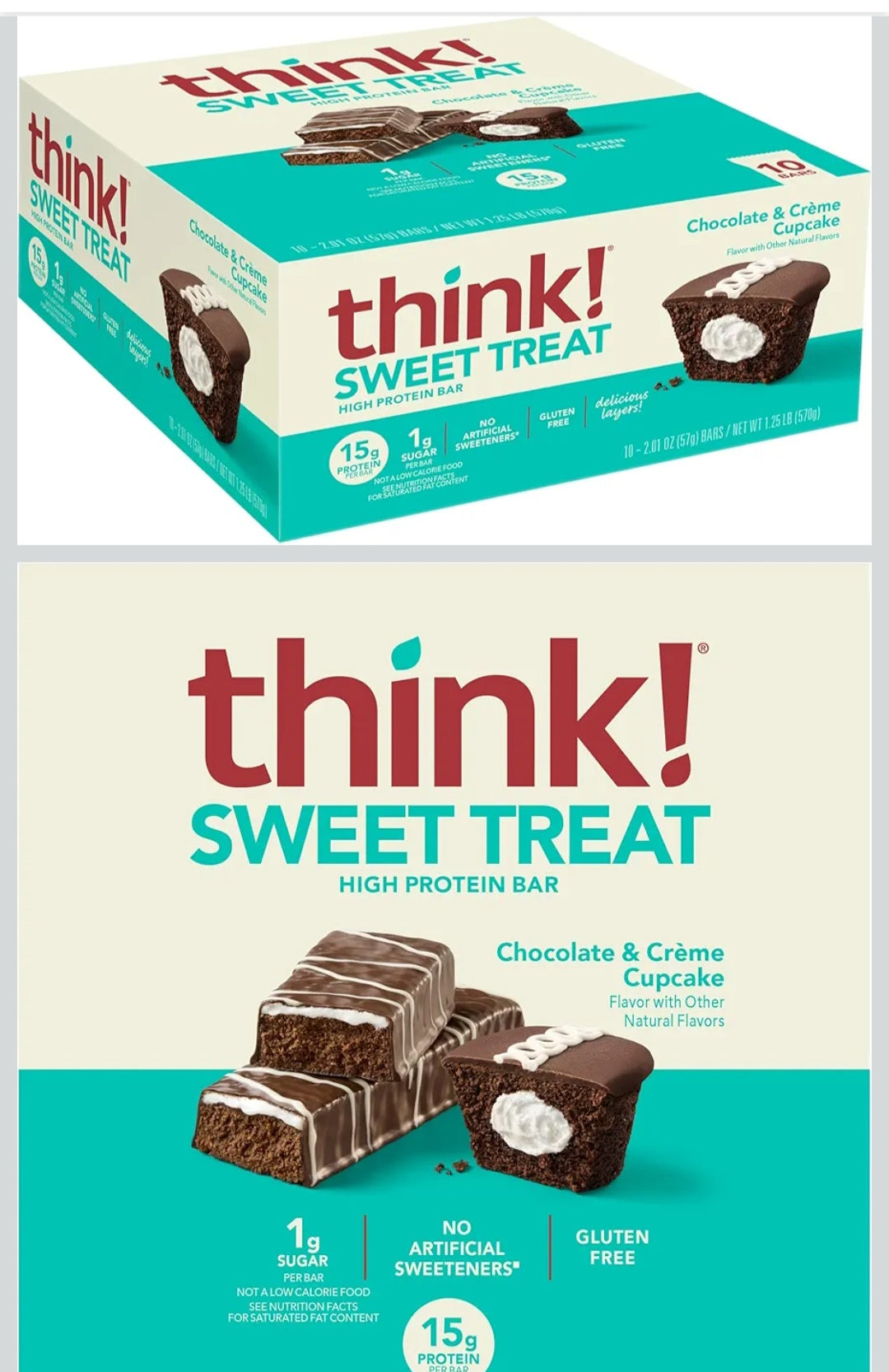 Think creamy chocolate cream cupcake