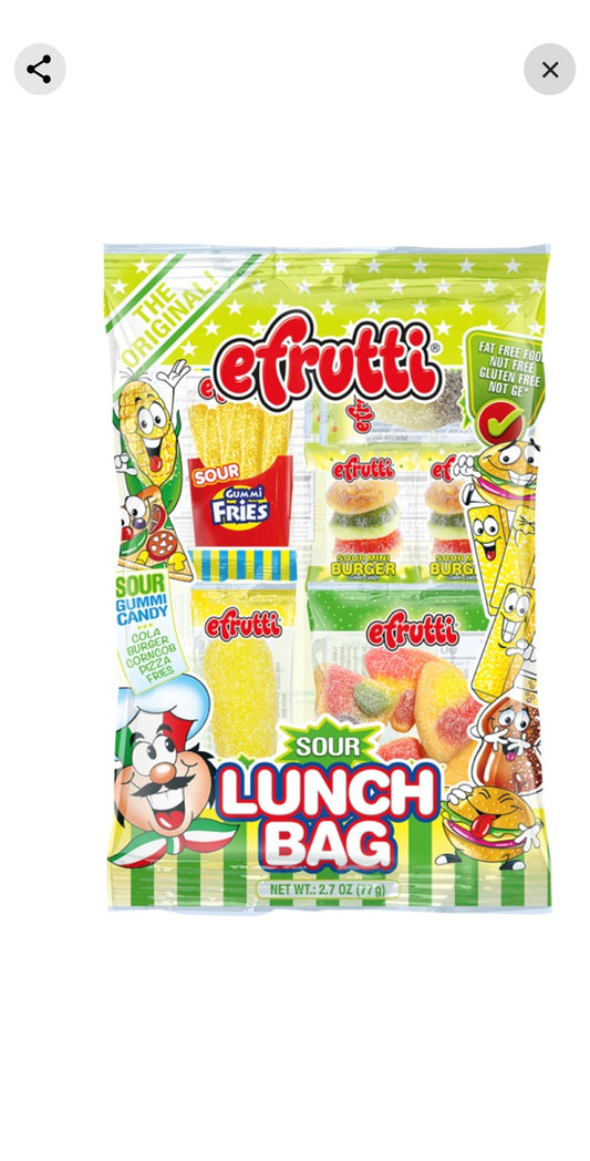 Lunch bag gummi sour