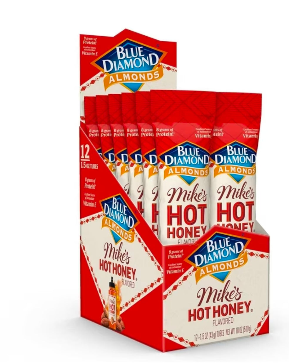 BLUE DIAMOND MIKE'S HOT HONEY ALMONDS 1.5OZ 12CT