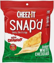 CHEEZ IT SNAP'D WHT CHEDDAR 2.2OZ 6CT