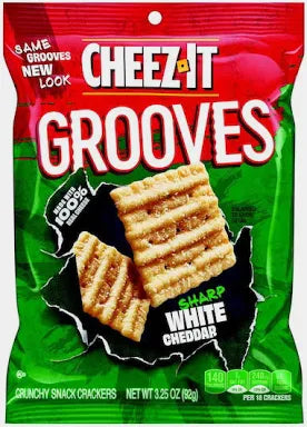 CHEEZ IT GROOVES WHITE CHED 3.25OZ 6CT